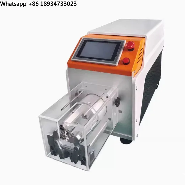 XFX-8015 Automatic Multifunctional Semi-Rigid Coaxial Cable Stripping & Crimping Machine 220V 1-10mm 30kg 65x22x35cm