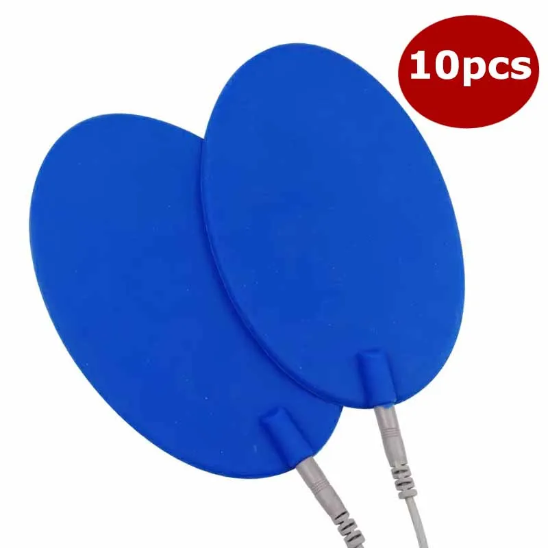 10Pcs EMS Electrodes Pad for Tens Therapy Body Slimming Machine Massager Muscle Electric Stimulator 2mm pin