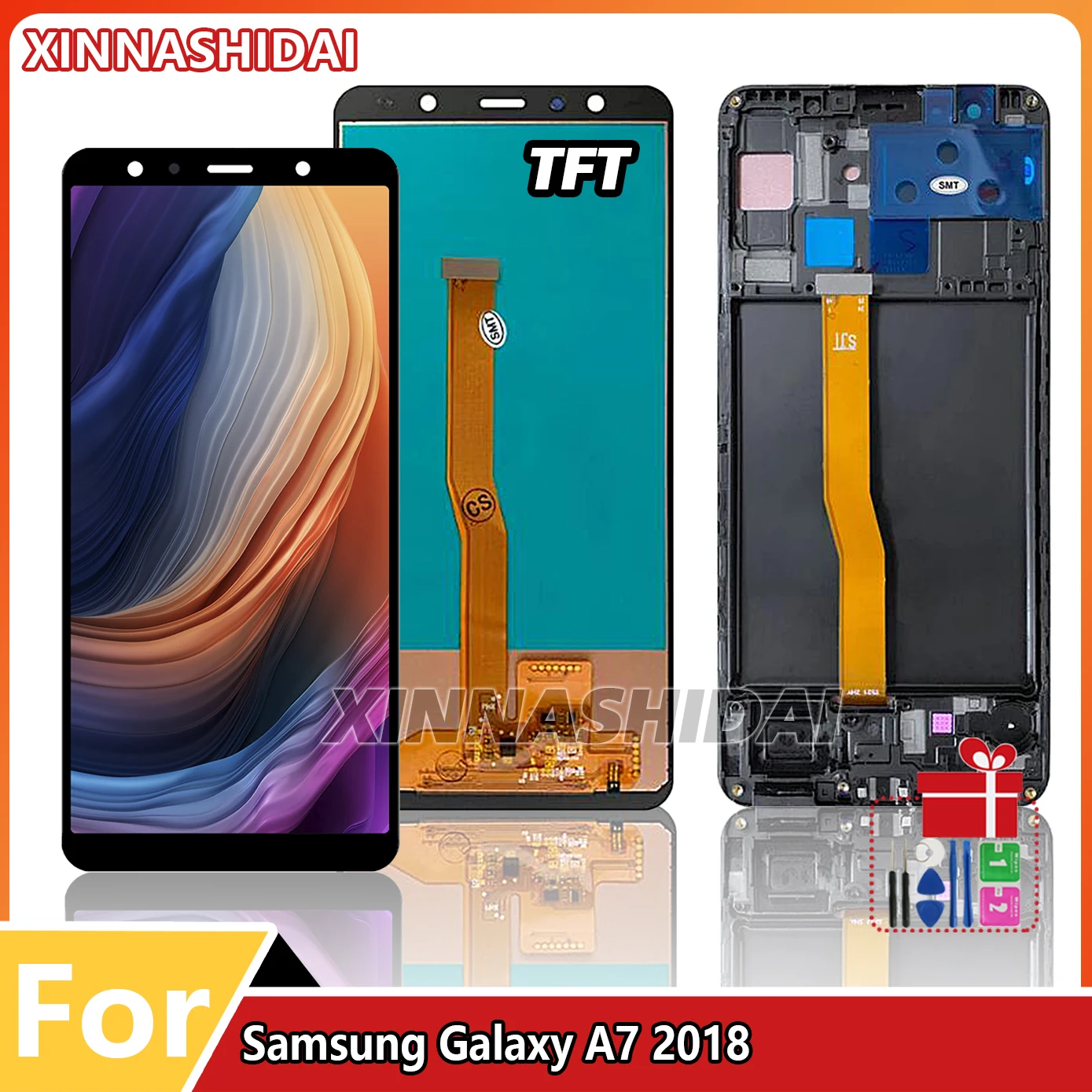 AMOLED LCD For Samsung Galaxy A7 2018 A750 Display 6.0\