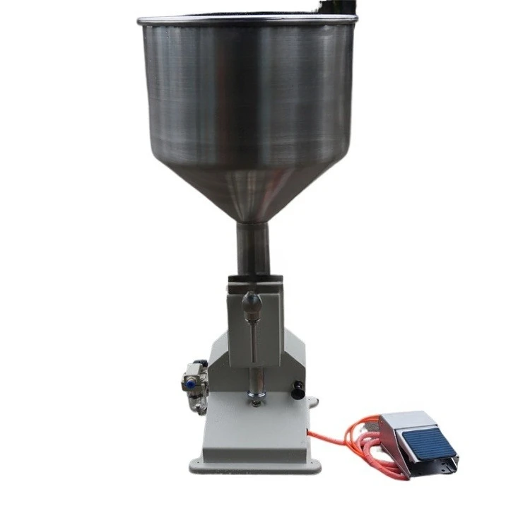 A02 small pneumatic quantitative filling machine, paste and liquid dual-purpose filling machine, small dose filling machine