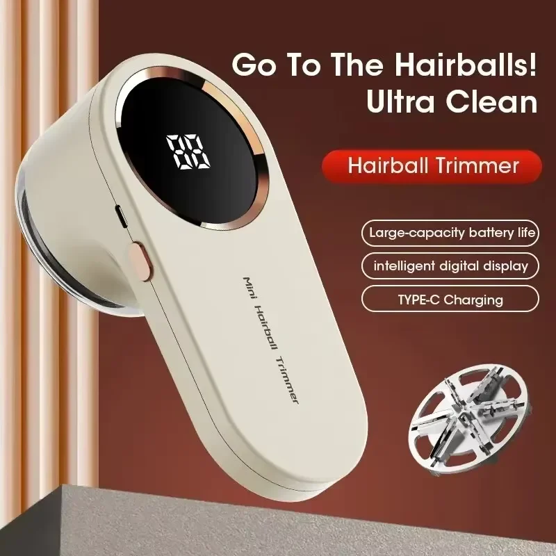 Lint Remover for Clothing LED Digital Electric Pellet Fluff Remover USB Rechargeable Fuzz Fabric Shaver Sweater Dropshipping image 2