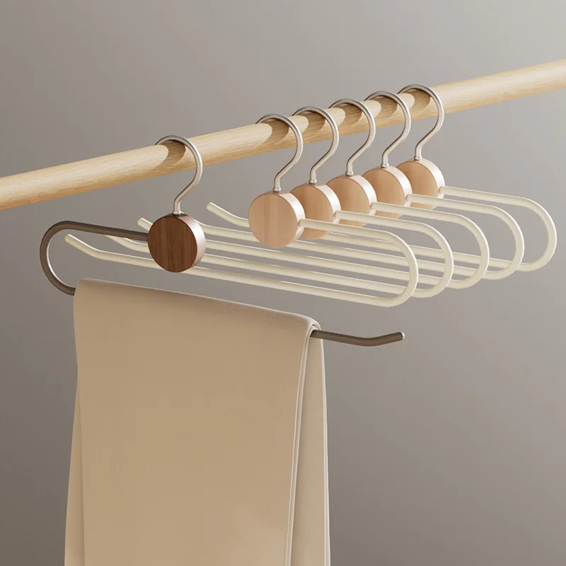 5pcs New Pants Hangers – Over-the-Door Trouser Organizer, Space-Saving Storage Rack for Bedroom, Closet & Entryway view 2