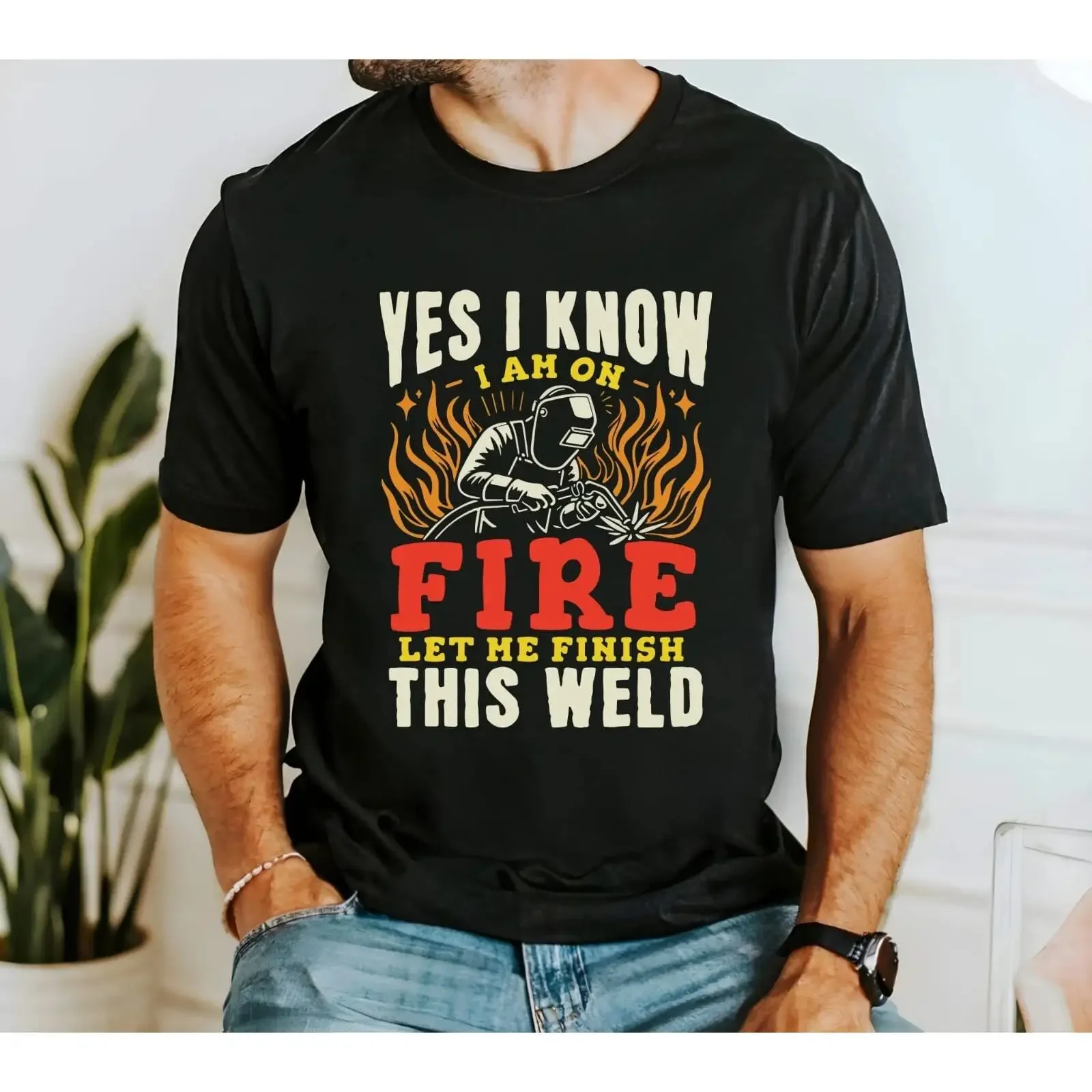 Firefighter Men T Shirt Fireman Fire DepartmenT First vintage Washed Versatile Stylish Unisex Top For Everyday Wear