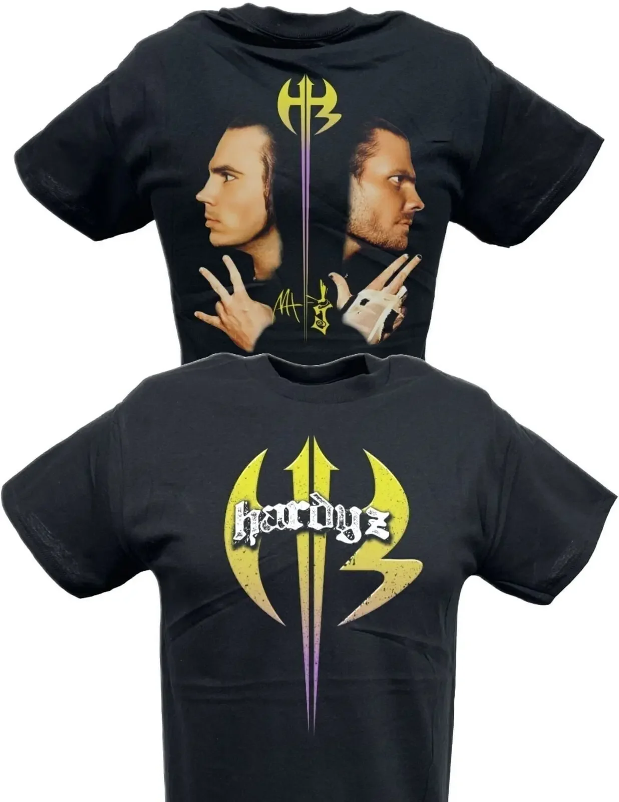 Camiseta negra Hardy Boyz Mirror Image Matt Jeff