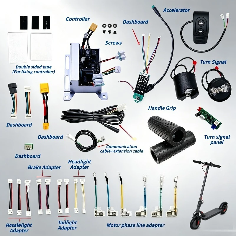 

8.5 Inch Electric Scooter Controller 350W 36V 15A for X-Play FOSTON DIGMA, Supports Brake & Display Max Speed 25km/h Motherboard