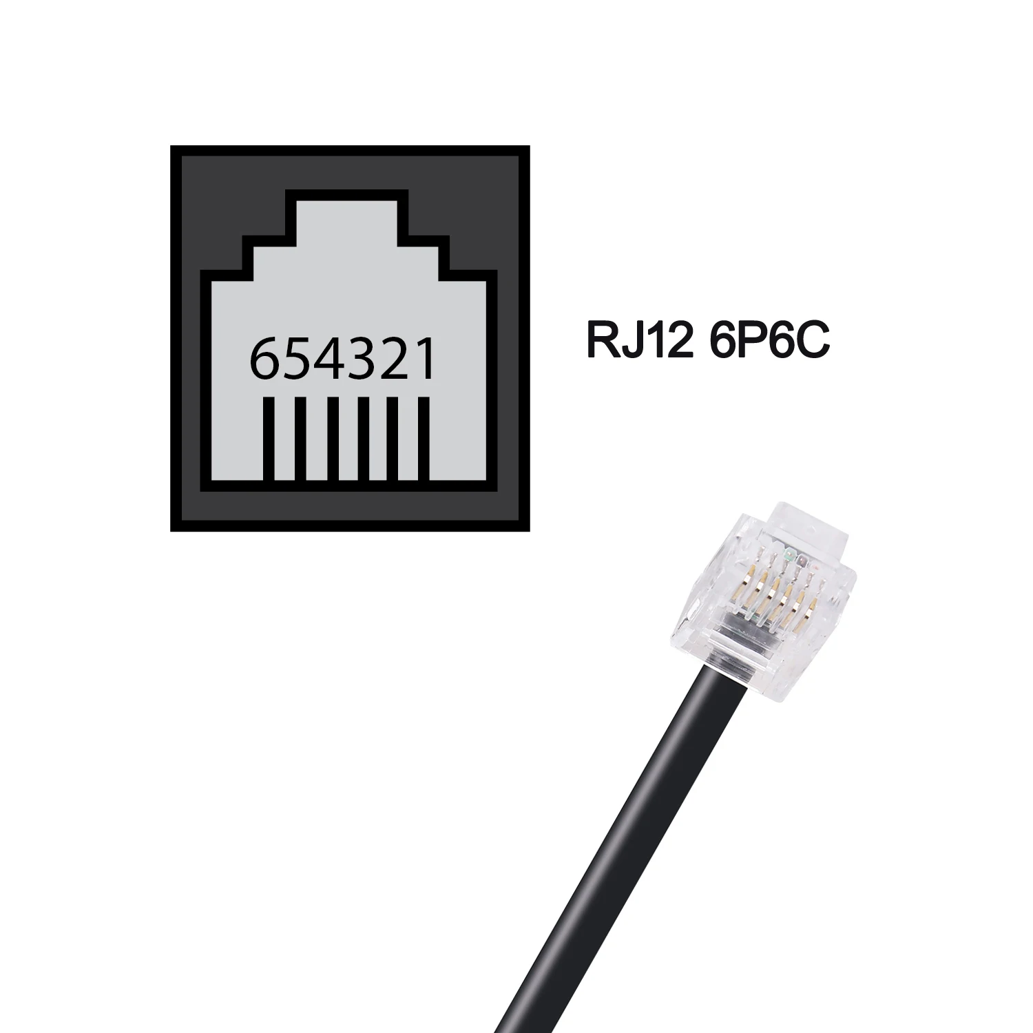 USB to RJ12 6P6C PLC Programming RS232 Serial Cable for DirectLOGIC DL05 DL06 DL105 DL205 D3-350 D4-450 D2-DSCBL