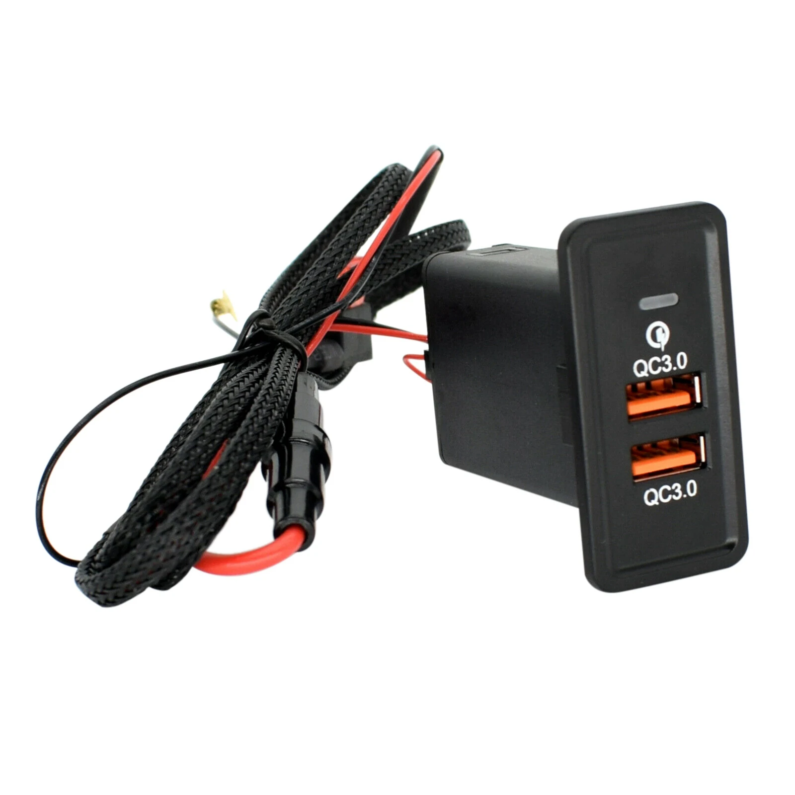 12V Car Dual USB Charger QC3.0 Fast Charge USB Charger Adapter Suitable for Golf Passat Sharan Seat Leon