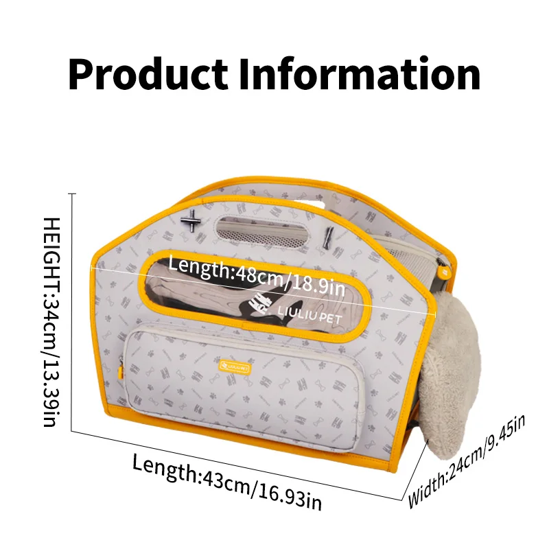 Bolsa de transporte para gatos con bandolera, ideal mascotas pequeñas