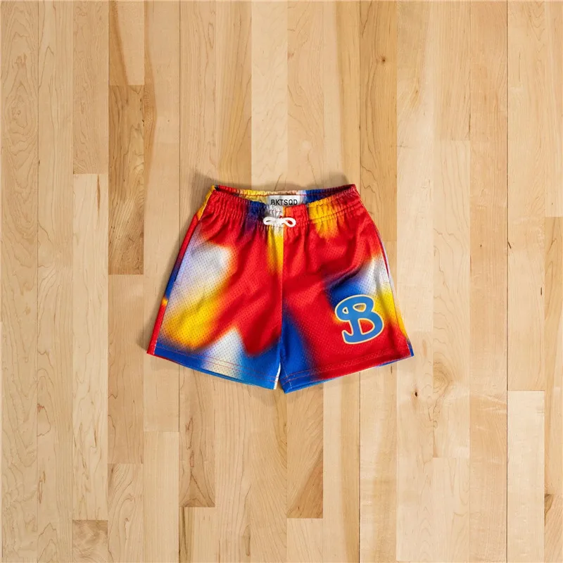 BUCKETSQUAD Summer Mesh Basketball Shorts Men Quick Drying Loose Sports short pants Casual Trend Running Beach shorts