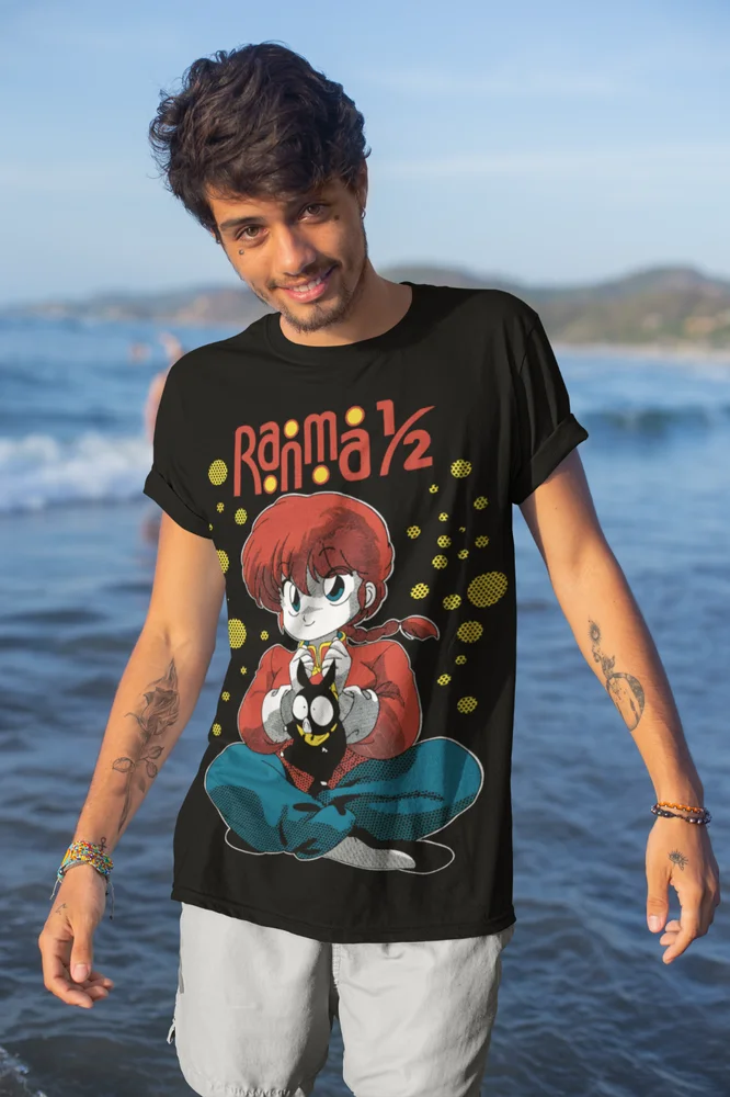 Ranma 1/2 Shampoo T-Shirt Rumiko Takahashi Manga Strip Anime Soft Tee All Sizes