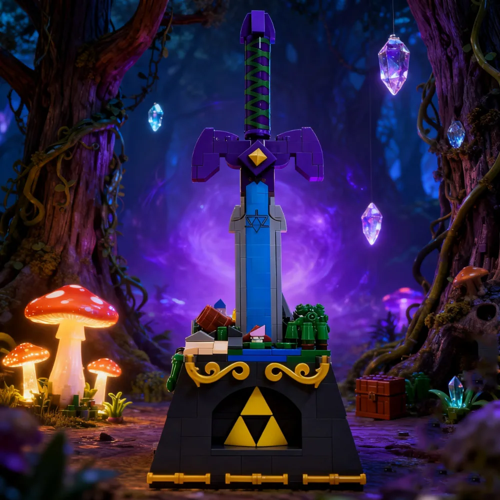 

Master Sword 455pcs Building Blocks Assembly Toys Sword Model Bricks Toys Room Decorations New Year Christmas Birthday Gifts