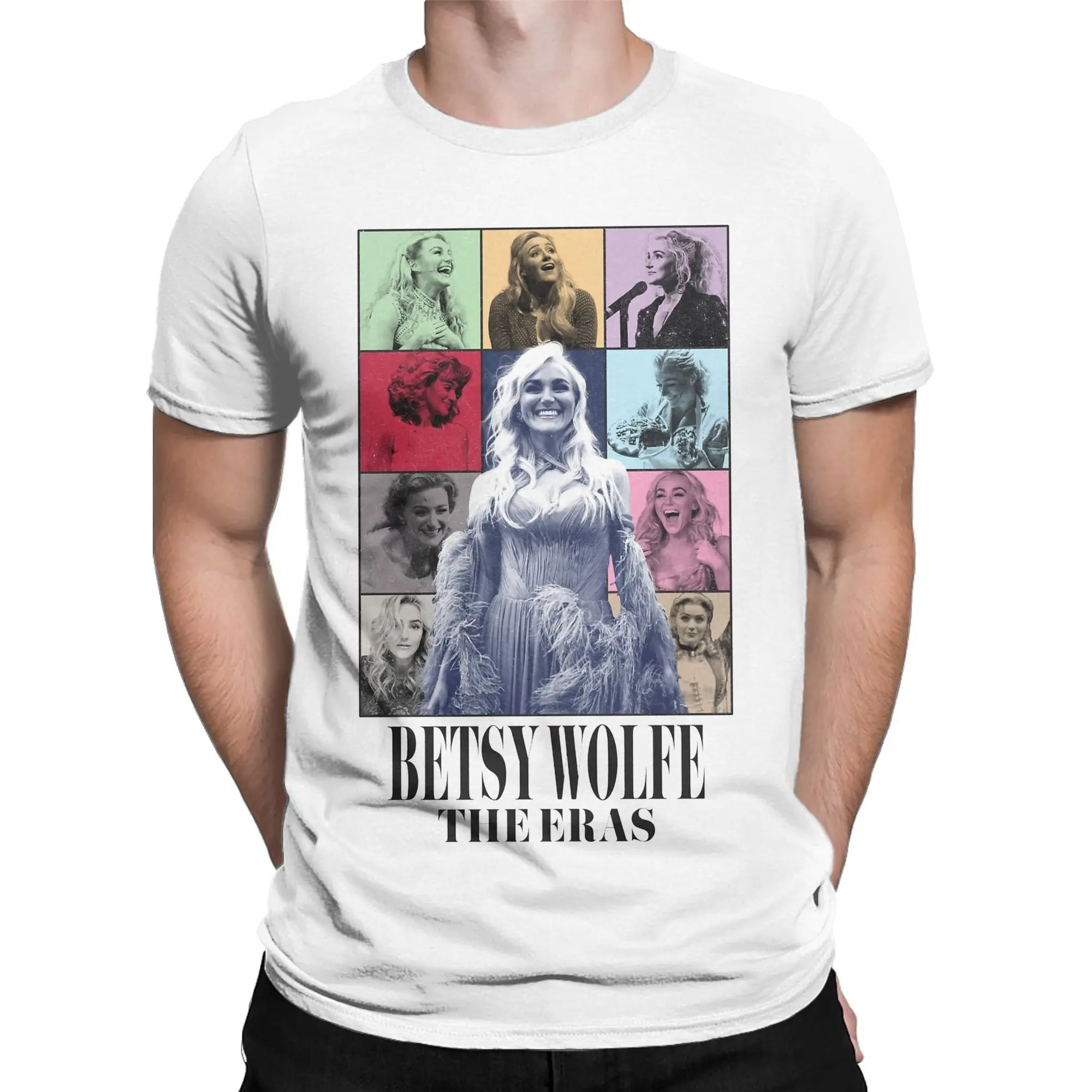 Men Betsy Wolfe Eras Tour T Shirts  Cotton Clothing Funny Short Sleeve Round Neck Tees Gift Idea T-Shirts