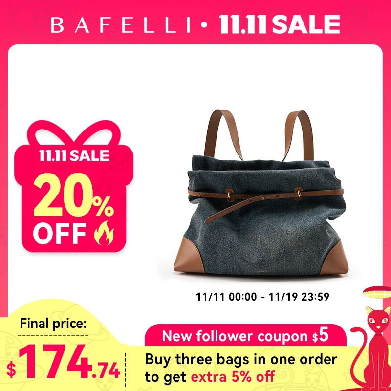 

BAFELLI сумка двойного назначения из натуральной кожи, рюкзак через плечо, легкая пригородная сумка для офиса, дорожная сумка выходного дня, СУМКА