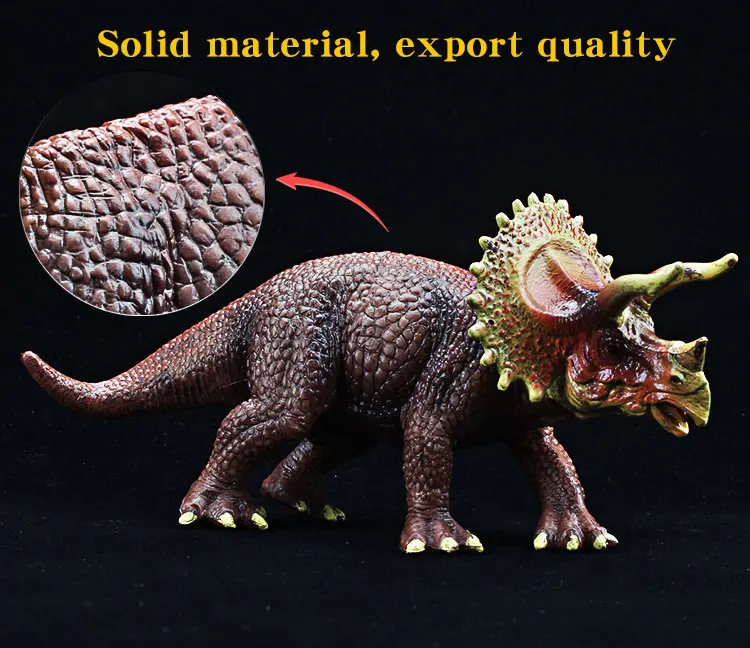 Prähistorische Jurassic Triceratops Dinosaurier-Modell-Actionfigur – hochwertiges PVC-Spielzeug für Kinder, pädagogisches Geschenk – Detail 3