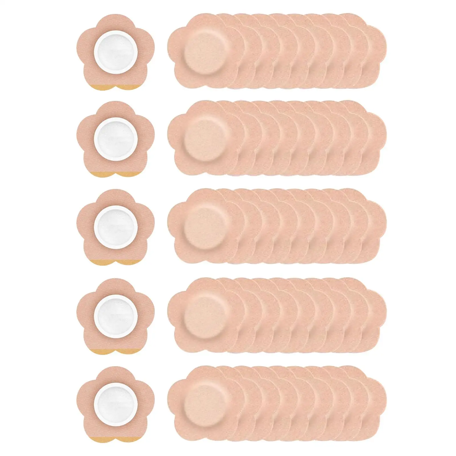 Comfortable Plum Blossom Belly Button Patch Castor Oil Pack Wraps Leakproof Absorbent Pad for Sensitive Skin