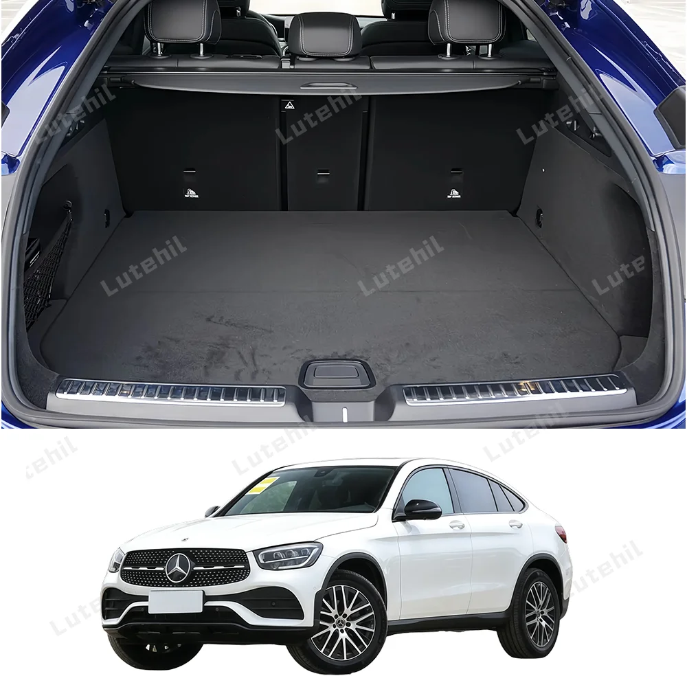 Car Floor Mats For Mercedes-Benz GLC Coupe C253 2017-2023 Trunk mat Cargo Liner Protection Carpet Custom Floor Liner Accessories - view 2