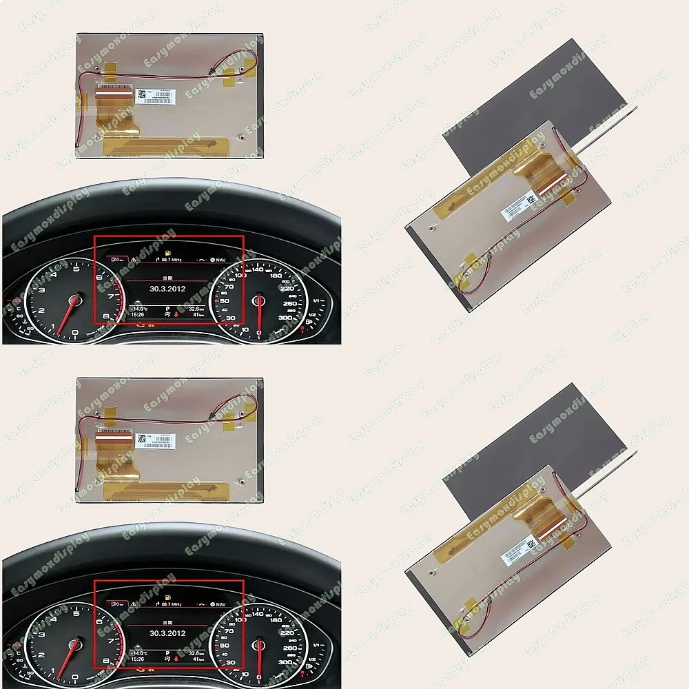 7" TFT LCD Display Inner Screen for 2010-2012 Audi A6 C7 A7 4G Instrument Cluster Replacement view 3