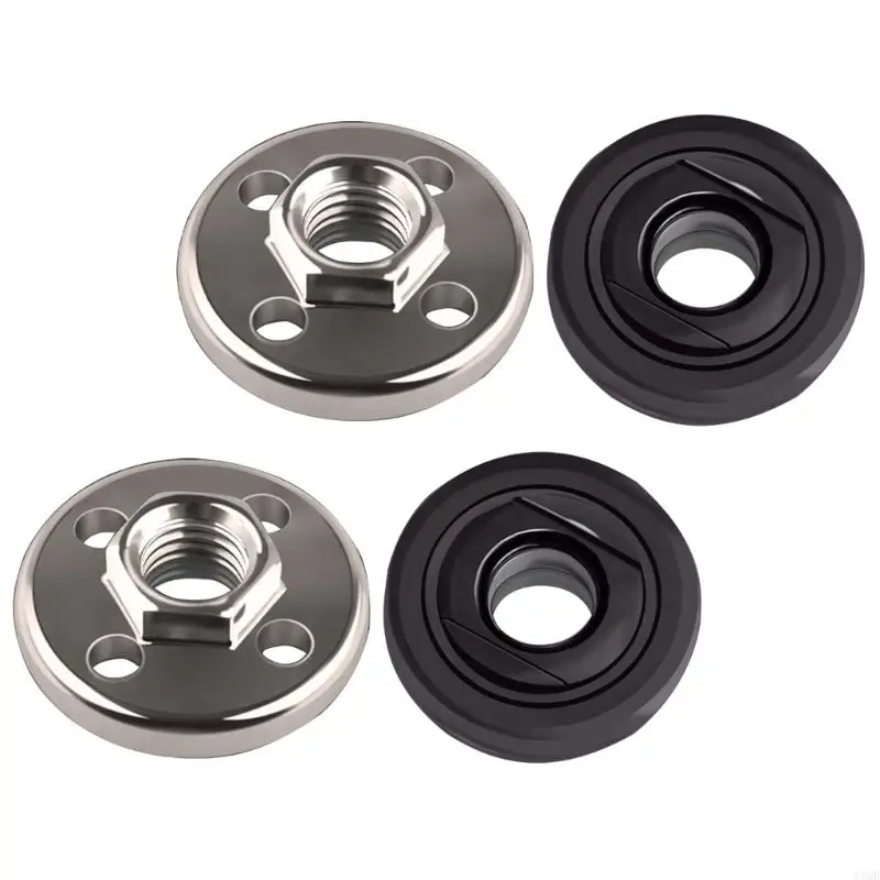 

Hexagon Flange Nut Pressure Plate 4-Hole Steel Fastener for 100mm Grinder, Rust-Resistant & Easy Installation