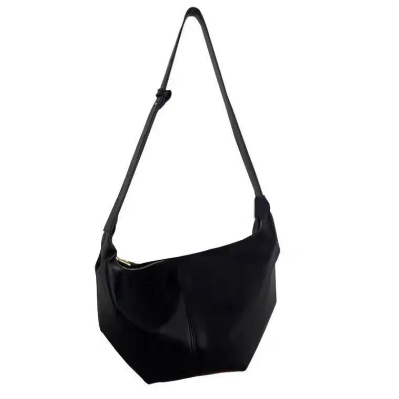 Bolso de hombro plisado de cuero PU suave para mujer, bandolera de diseñador, bolso de mano de moda, bolso de nube, Hobo