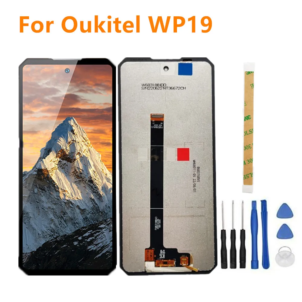 New Original LCD Display Assembly Digitizer For Oukitel WP19 6.78inch Cell Phone LCD Touch Screen Panel Repair Replacement