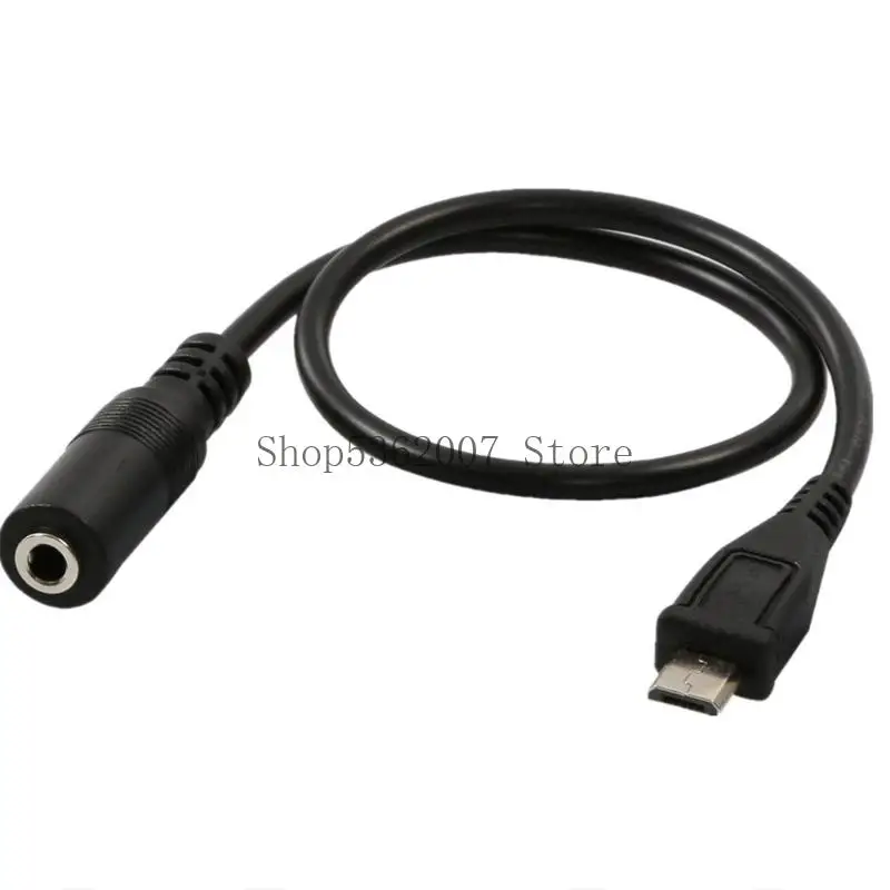 محول صوتي قصير الحبل micros usb ذكر إلى موصلات أنثى 3.5 ملم للمنزل 40JB
