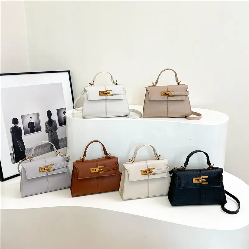 

2025 Vintage Kelly Bag - Minimalist Crossbody Purse with Detachable Chain, Elegant Shoulder Handbag