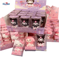 MINISO Sanrio Cartoon Pencil Sharpener Cute Hello Kitty Melody Kuromi Pencil Sharpener Children's School Supplies StationeryGift