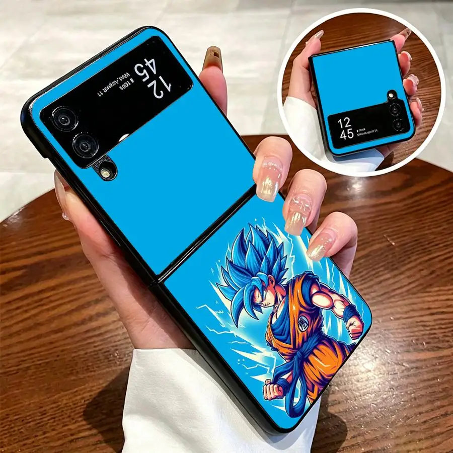 Dragons Ball Goku Phone Funda Case for Samsung Galaxy Z Fold 8 Ultra Flip8 ZFold6 ZFold5 ZFold4 ZFold7 ZFold3 Z Flip 3 4 7 6 5 8