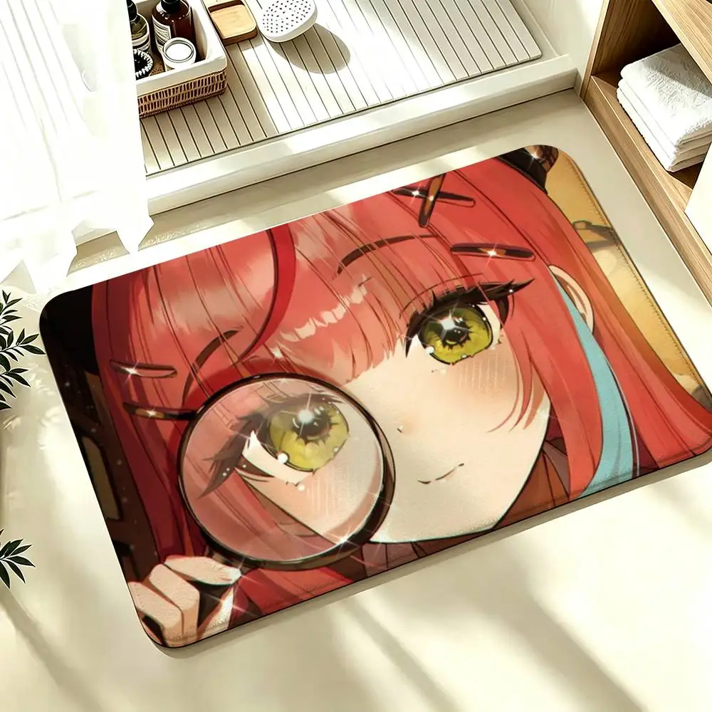 StelLive Hanako Nana Shower Room Absorbent Small Floor Mat Soft Comfortable Decorative Foot Mat