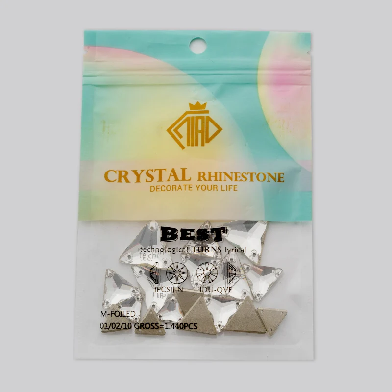 QIAO Crystal Clear AAAAA Quality Glitter Sewing Flatback Rhinestones Sew On Stones Glass For Dresses Jewelry Gems For Clothes