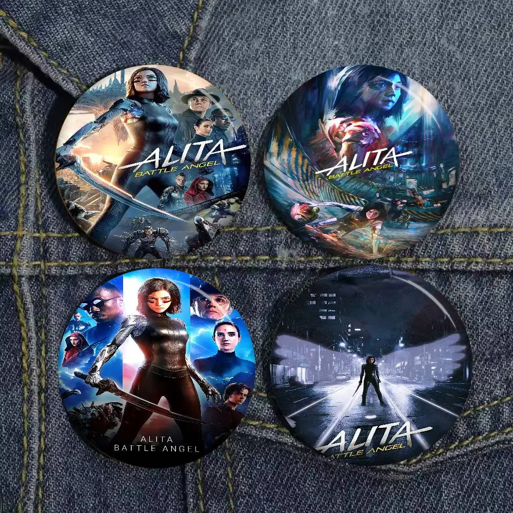 Alita Battle Angel Creative Tinplate Soft Button Pins Animal Icon Brooch Lapel Backpack Badge Accessories Pin