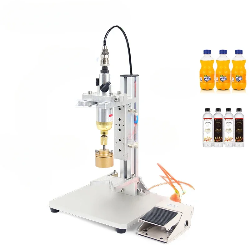 

Semi-automatic Full Pneumatic Desktop Plastic Bottle Cap Machine 10-50mm Bottle Cap