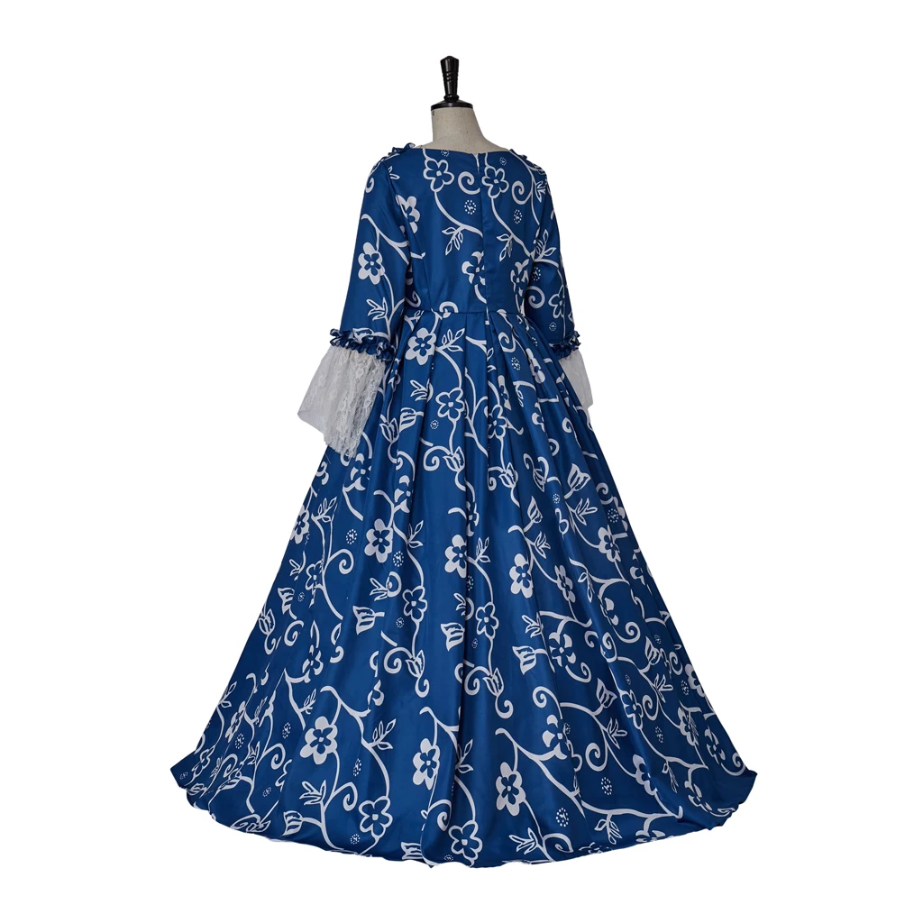 여자 빅토리아 고딕 빈티지 꽃 볼 가운 로코코 드레스 마리 앙뜨와네트 코스프레 의상 할로윈 파티 복장