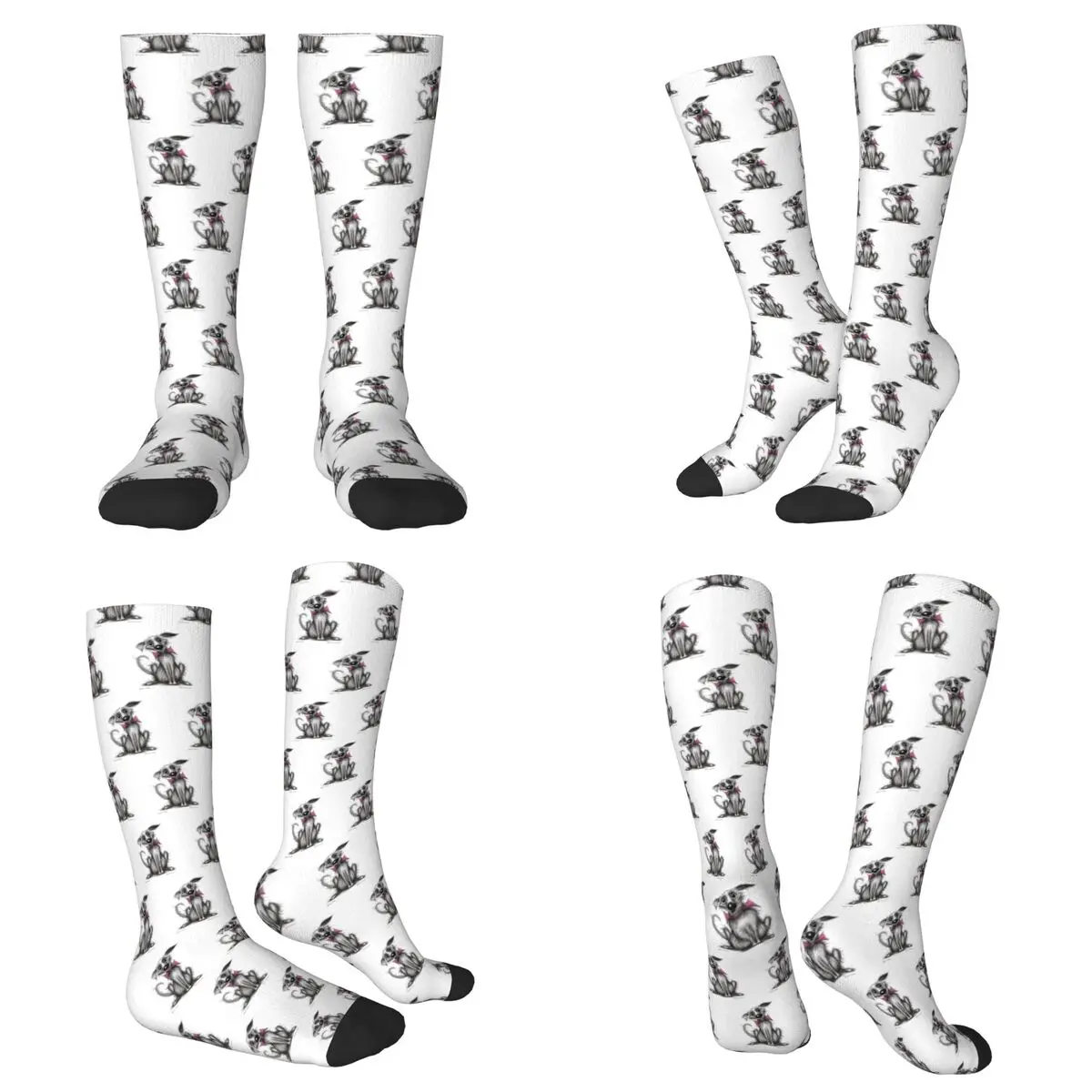 

Всесезонные носки с изображением собаки «Ромашки», носки в стиле Харадзюку, повседневные чулки для мужчин и женщин