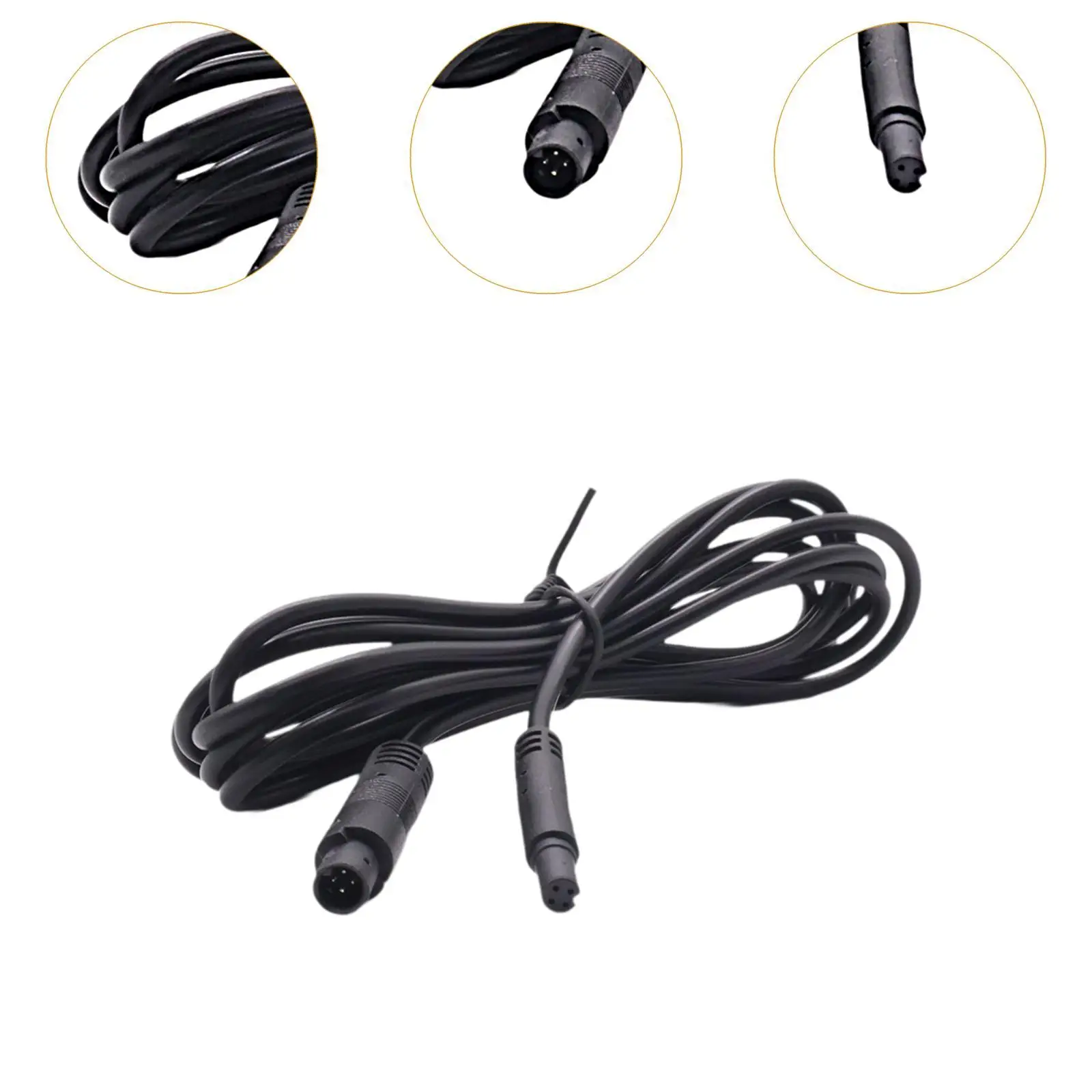 Backup Camera Extension Cable 6.5ft / 2M Camera System Male to Female Spare Parts Sturdy Dash cam Backup Camera Extension Cord