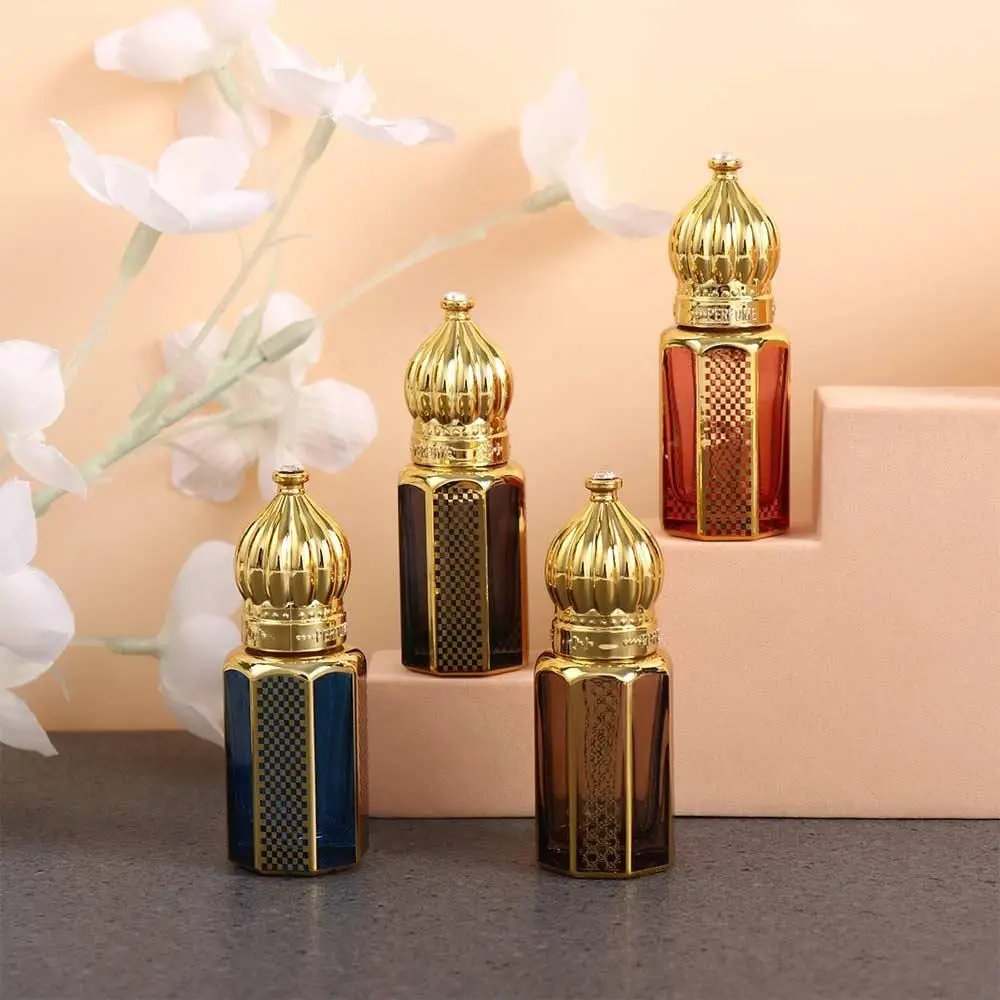 Sample Vial Electroplating Mini Dropper Bottles Empty 6ml Perfume Bottle Luxury Refillable Essential Oil Bottle Gifts