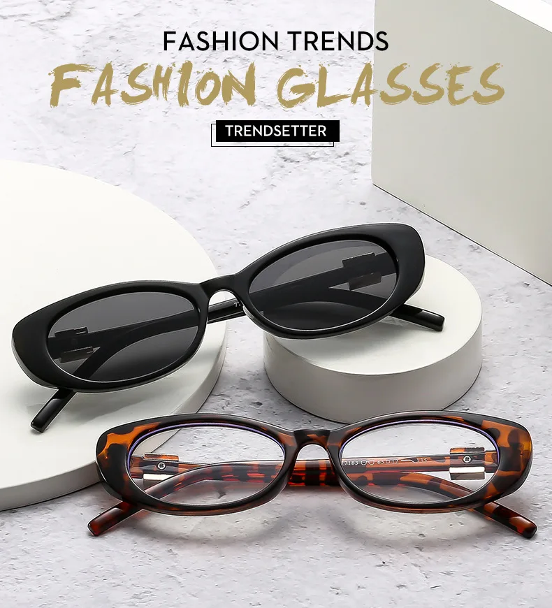 Luxus Weibliche Sonnenbrille Mode Mit Diamanten Sonnenbrille Ins Trendy Kleine Cat Eye Für Frauen Brillen Gafas De Sol – Detail 1
