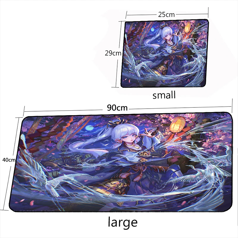 Anime Girl 400X900MM Mouse Pad Large XXL Genshin Impact Mousepads Gaming Accessoroes Laptop Gamer Waterproof Keyboard Desk Mat