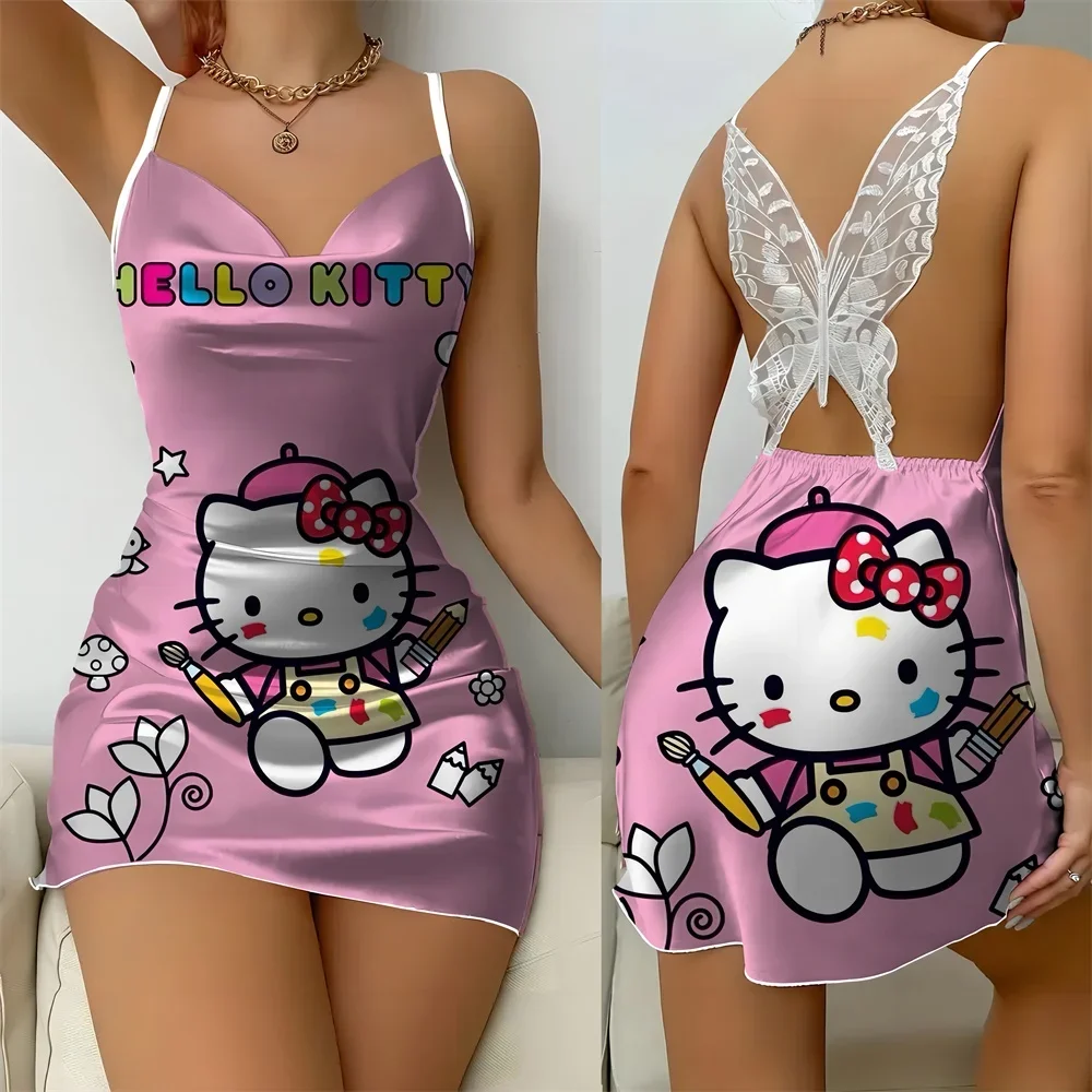 

2024 Summer Popular New Nightgowns for Women Casual Sleeveless Pajamas Woman Free Shipping Sexy Style Nightgown Home Pajama
