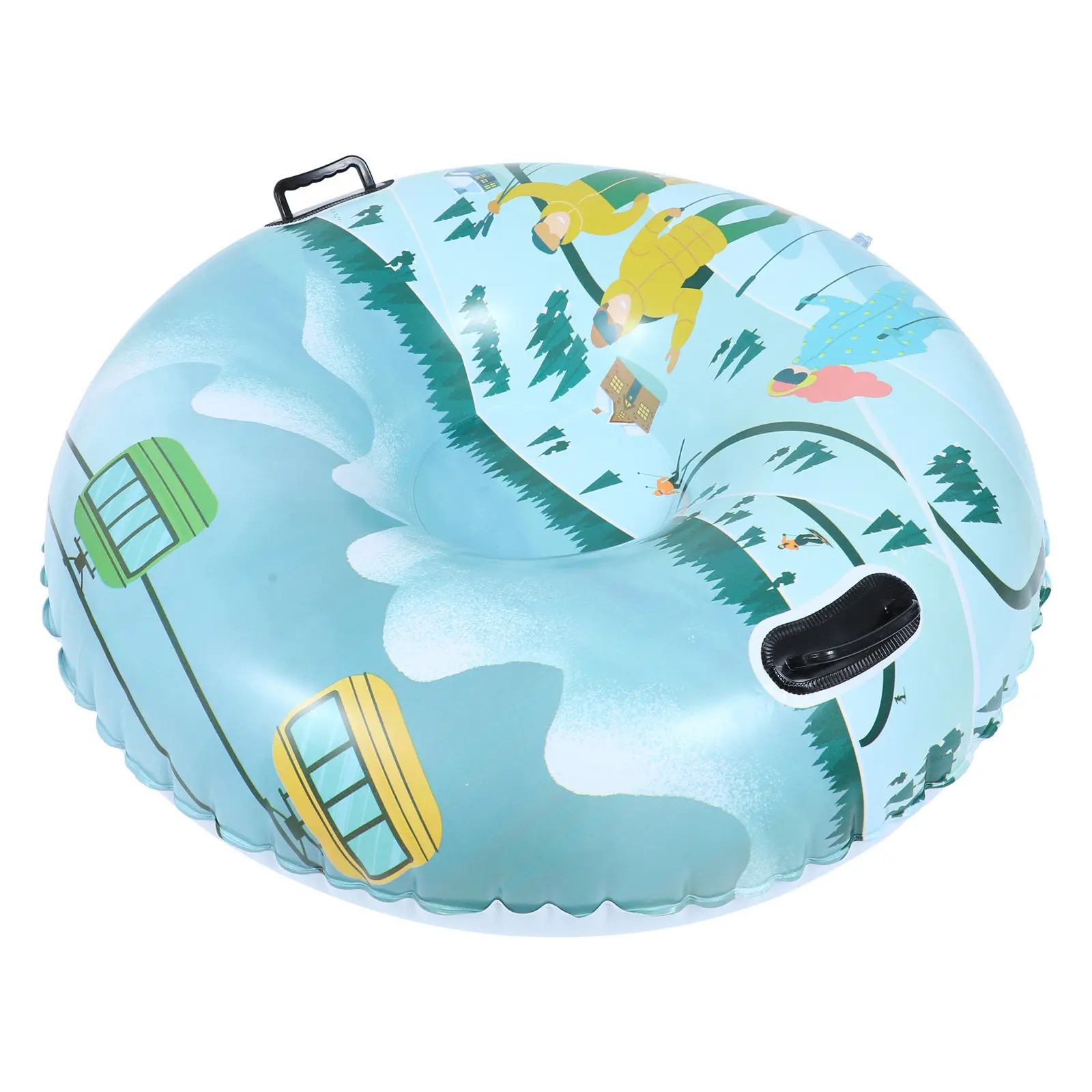 

Thickened Ski Ring Inflatable Snow Tube Sturdy Handles Fast Inflation Pvc Winter Outdoor Sled For Adults Inflatable Skiing