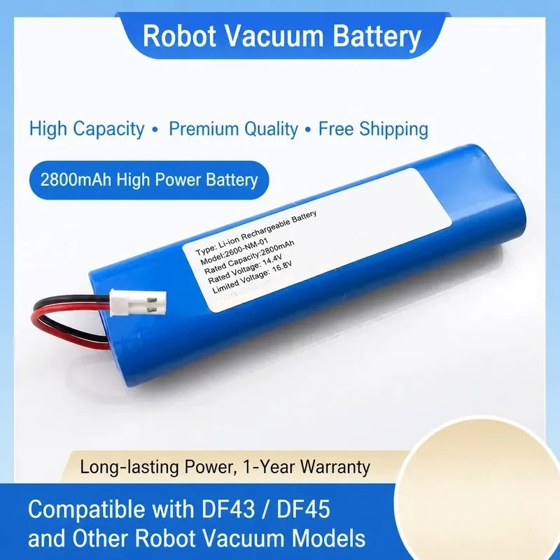 Lithium Battery for Keworth DF45 Sweeping Robot ILIFE V3 PLUS X750 Zhiyi V5S Pro Replacement Parts
