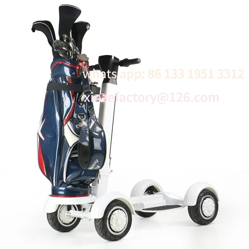 

Folding golf four-wheel scooter electric double drive high-power lawn outdoor scooter