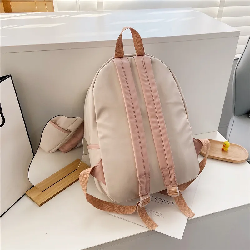 Sacs à dos multicolores pour femmes, sacs de dessin animé pour filles, cartable coréen, été, petit sac à dos en toile initié, mini sac à dos de voyage