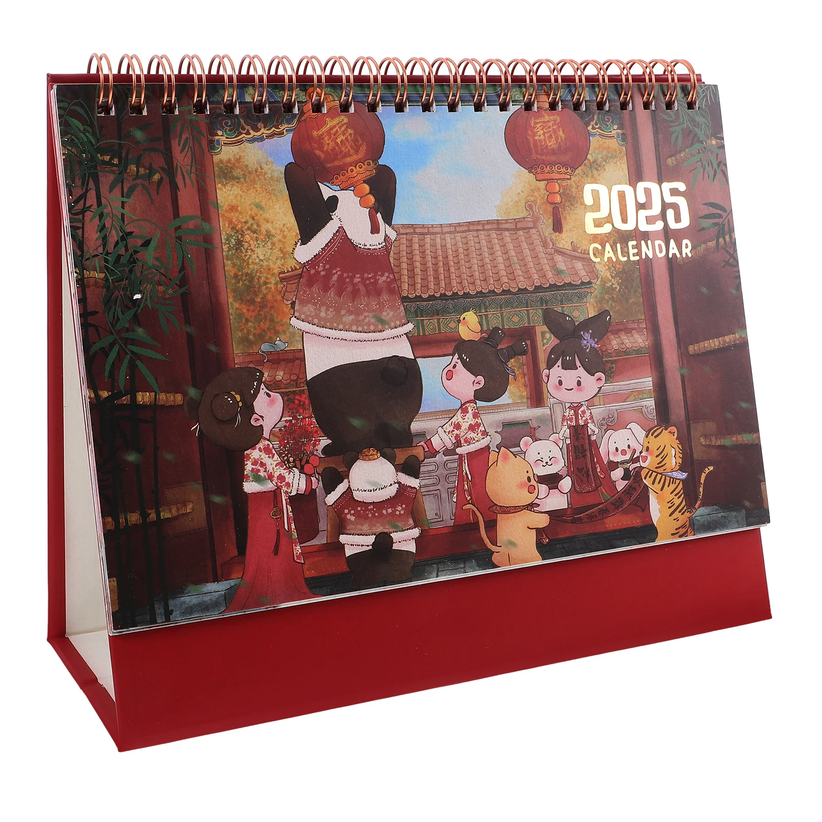 

2025 Small Desk Calendar Standing Foldable Minimalist Office Organizer Planner Daily Planner Cute Desk Accessories Office Decor