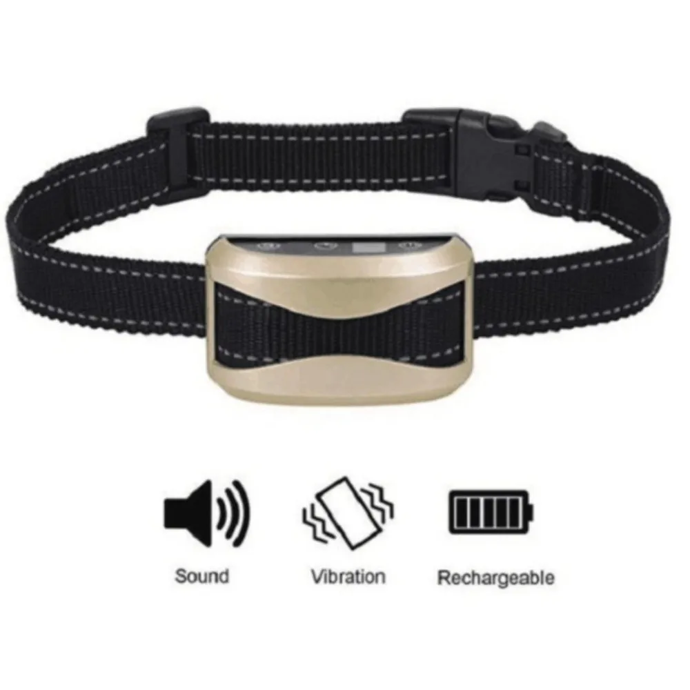 Smart Dog Anti Bark Collar Adjustable Waterproof Ultrasonic Training Collar Handheld Digital Display Bark Stopper Collar view 3