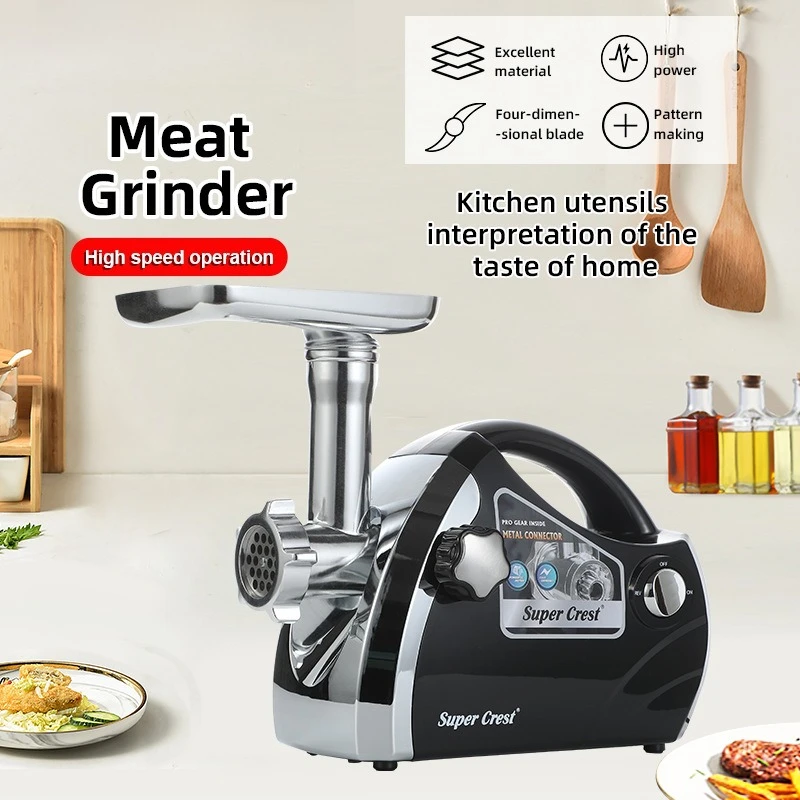 多機能電動ミートグラインダー、全自動ステンレス製ミートグラインダー、ガーリックペーストとペッパーエンニャム