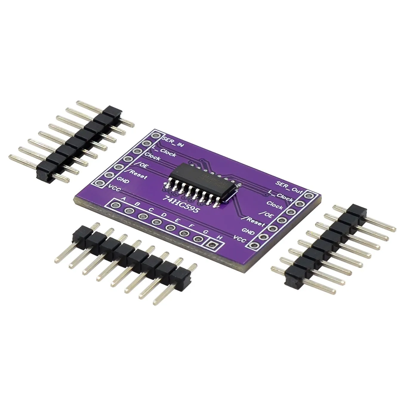 74HC595 Shift register IC drain open output CMOS serial output low power consumption