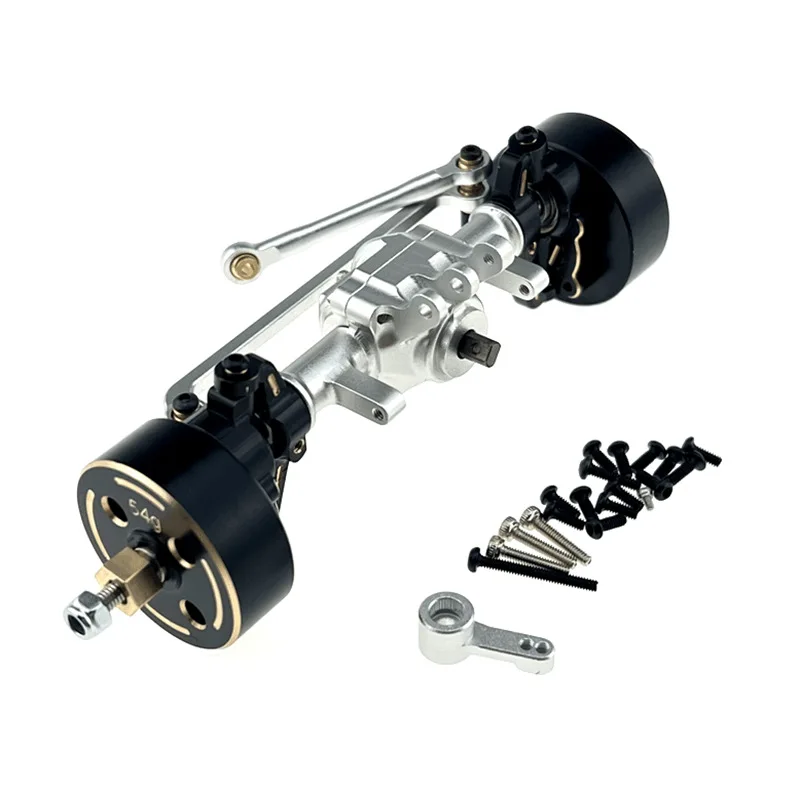Front Axle Assembly Counterweight Servo Arm for Hyper GO MJX 1/18 H18P Metal Upgrade Parts Kit RC Car OP Accessories