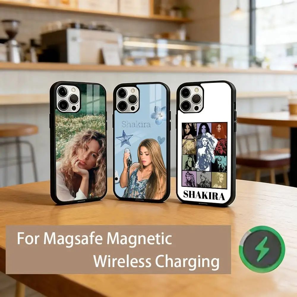 S-Shakira Singer Phone Case For iPhone17,16,15,14,13,12,11 Plus,Pro Magnetic For Magsafe Wireless Charging
