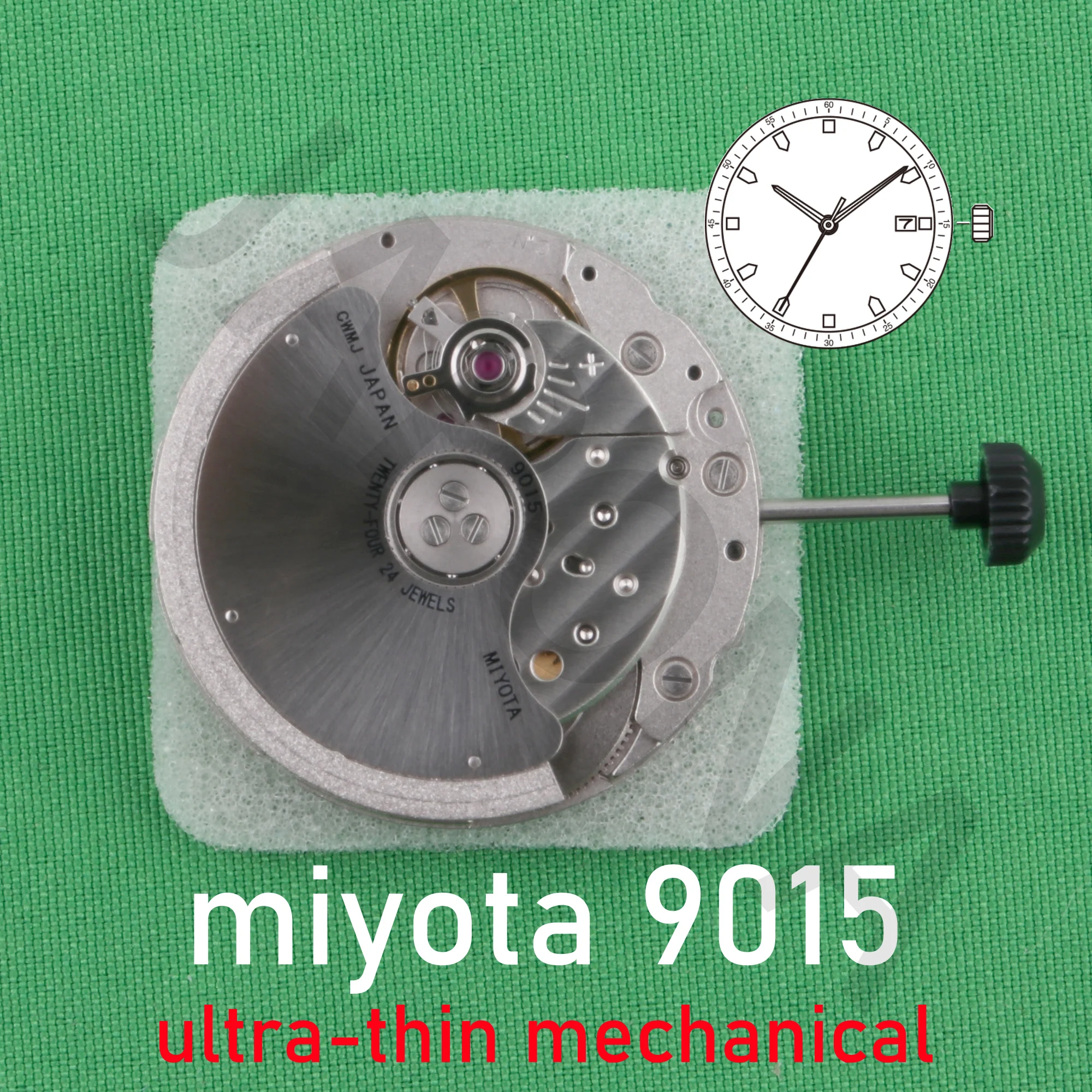 Imagem -04 - Japão Miyota 9015 Ultra-fino Premium Movimento Mecânico Assinatura Automática Prémio